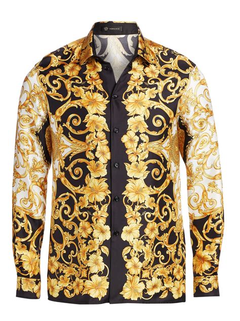 mens versace shirt sale|versace fitted shirts for men.